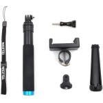 TELESIN Extendable Aluminum Selfie Stick with Tripod and Phone Clip