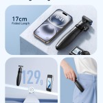 TELESIN 40cm/15.7'' Mini Selfie Stick Tripod, Magnetic Quick Release Selfie Sticks Handle Grip