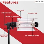 WELBORN Porta Umbrella Video Light Kit