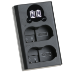 CAPTOR EN-EL15 Camera Battery Charger for Dual Slot Charger