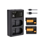 K&F Concept EN-EL15 2100mAh Rechargeable Nikon Camera Battery and Dual Slot Charger