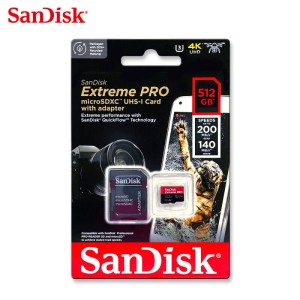 Sandisk Extreme PRO 512GB MicroSDXC UHS-I Memory Card