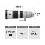 Sony FE 400-800 MM F/6.3-8 G OSS Lens