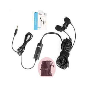 Boya BY-M1DM Dual Omni Directional Lavalier Microphone