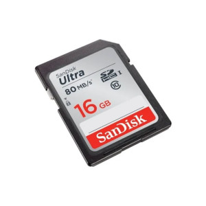 SanDisk 16GB Ultra 80MBPS UHS-I SDHC Memory Card