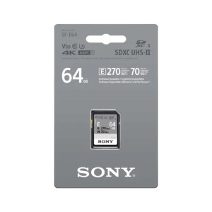 Sony 64GB 270mbps SF-E Series UHS-II SDXC Memory Card