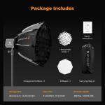 K&F CONCEPT Octagonal Softbox 15.7"/40cm, Quick Fold & Setup