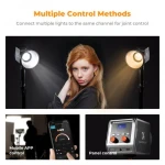 K&F Concept PL-60B 60W COB Photography light with Built-in 4500mAh Battery