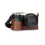 Sony a7c II / A7 III/ A7 IV Genuine Leather Half Case